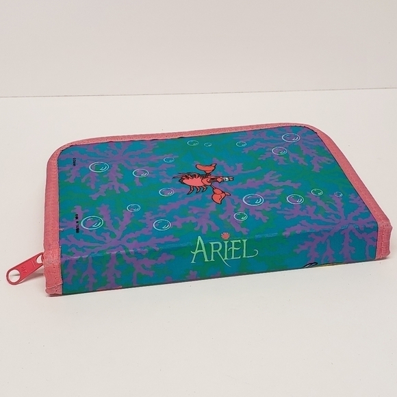 Disney 5.5" x 8.5" Little Mermaid Zippered Pencil Case with Pencils Vintage - Picture 6 of 14